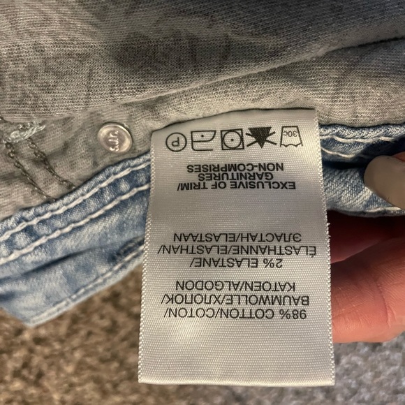 Silver Super Stretch Boyfriend Jeans - Picture 7 of 8